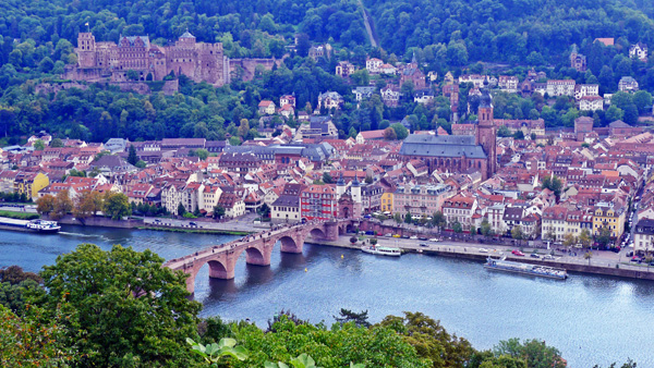 View of Heidelberg from Philosopher's walk