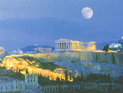 Athens Acropolis by night