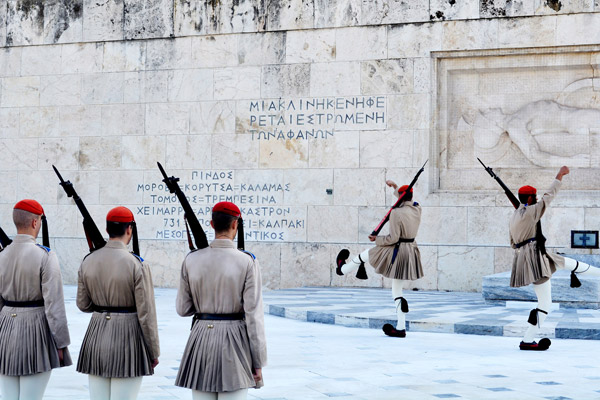 The Changing of the Guard at the old King’s Palace