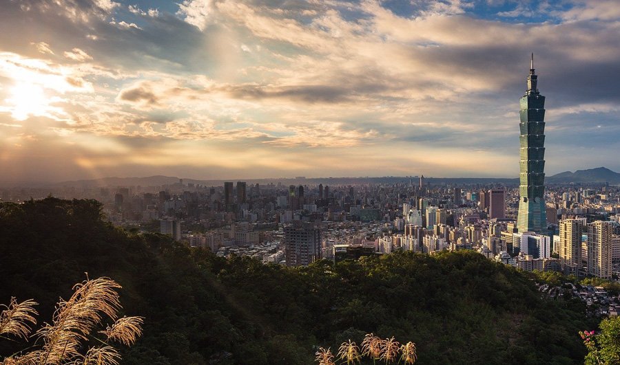 Taipei 101 skyscraper in Taipei, Taiwan