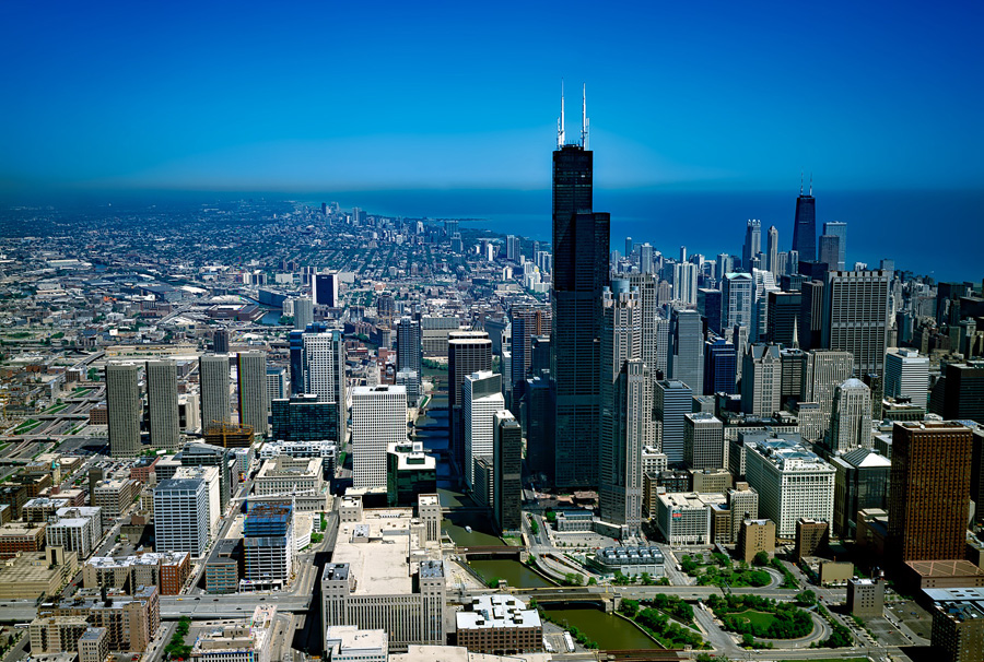 Willis Tower, formerly the Sears Tower in Chicago, USA