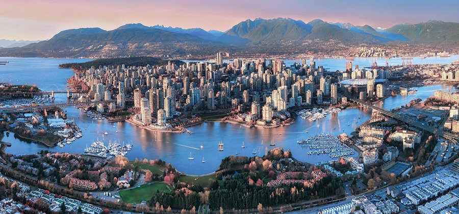The city of Vancouver, British Columbia, Canada
