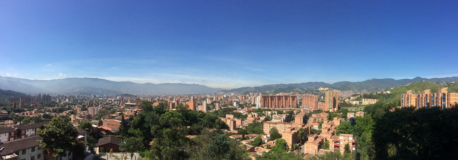 Overview of Medillín, Colombia