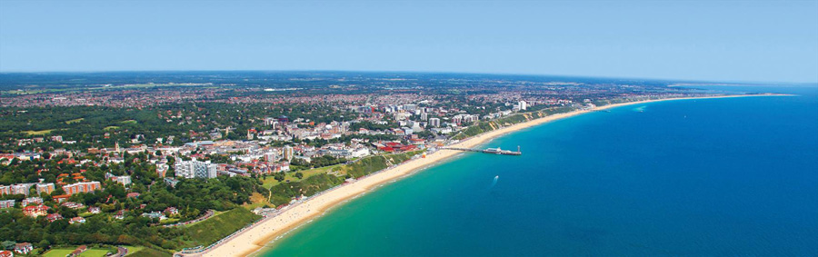 Overlooking Bournemouth beach