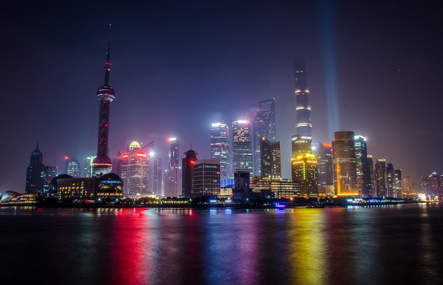 Bund at night Shanghai