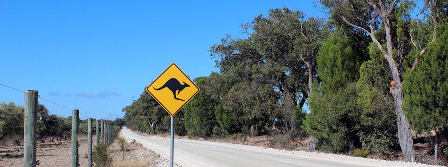 Australian road outback