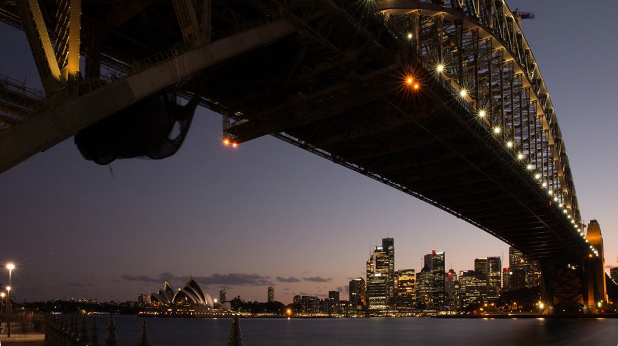 Sydney Harbour Bridge at night