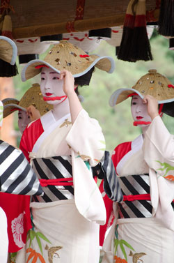 Yasaka Jinja in Kyoto, Japan, during the Gion Matsuri