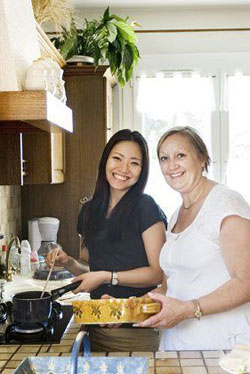 staying with a host family on a language course