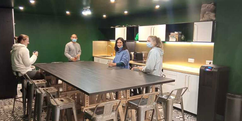 School kitchen area