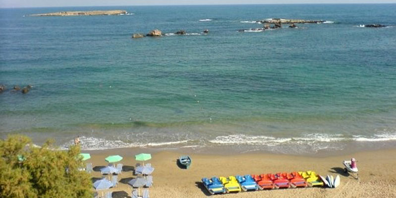 Nea Chora beach, close to our Greek school