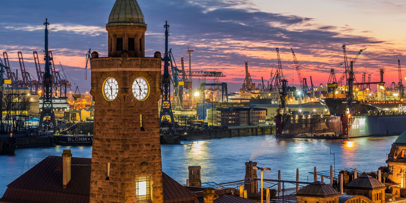 Hamburg is an important port city