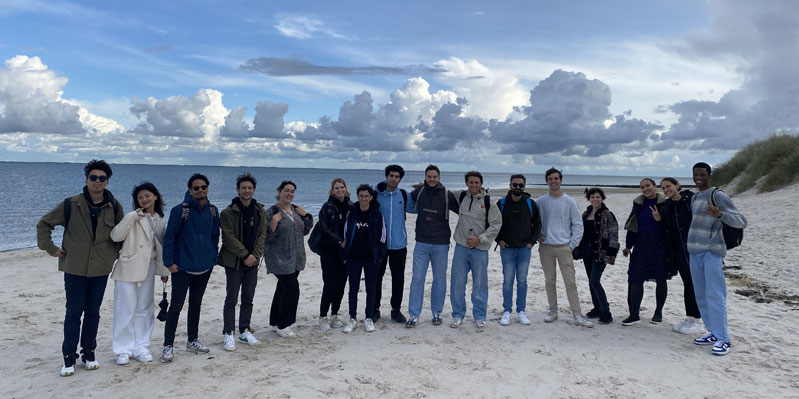 Students visiting Sylt together