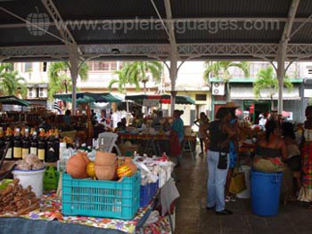 Typical fruit market