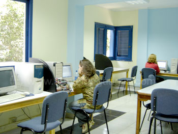 The school computer room