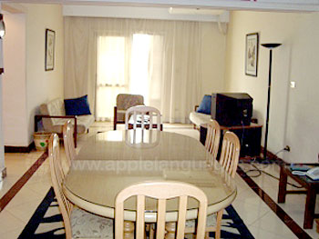 Lounge and dining area in residence