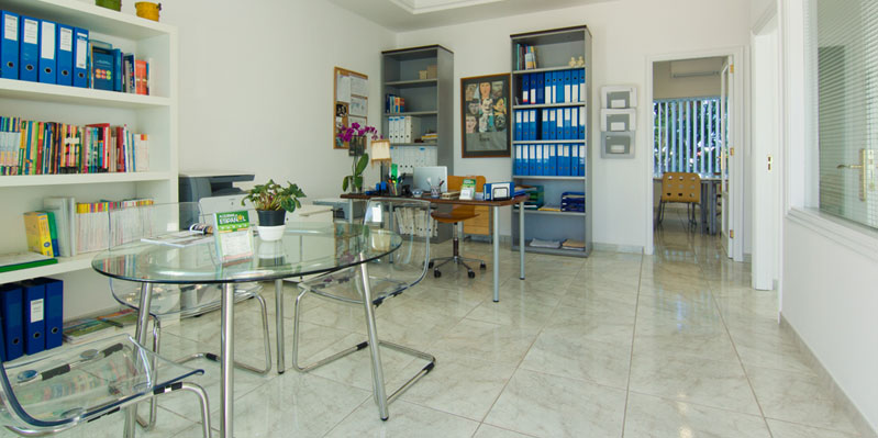 Inside our school in Lanzarote