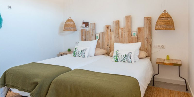 Bedroom in studio apartment