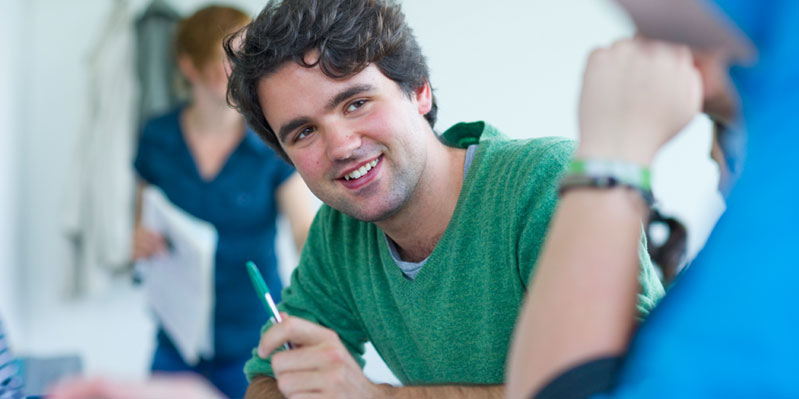 Happy students
