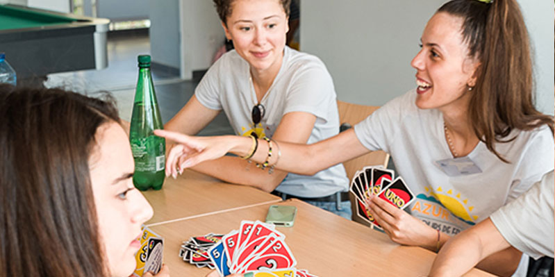 Practising French and playing games