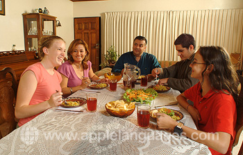Costa Rican host family