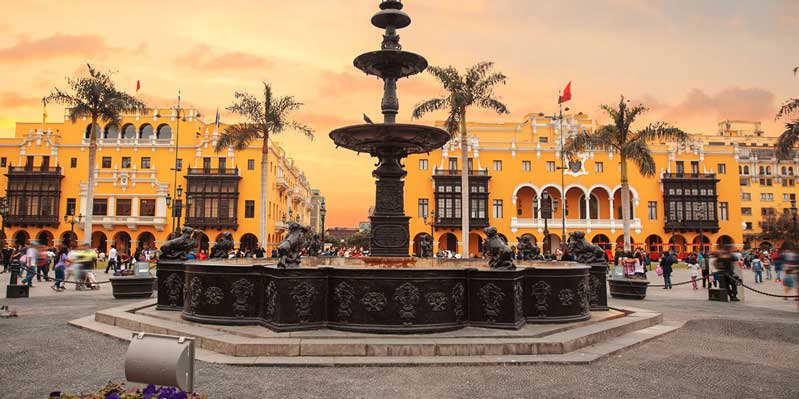 The Plaza Mayor de Lima