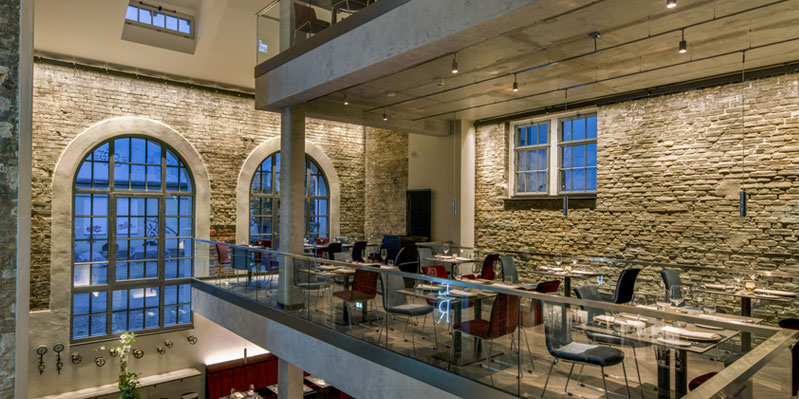 The hotel restaurant