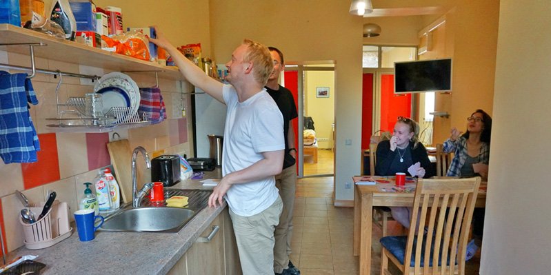 Kitchen in the shared flat
