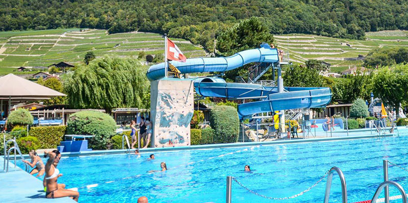 Visiting the aqua park