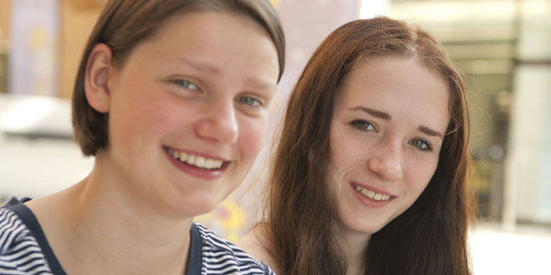 Happy students
