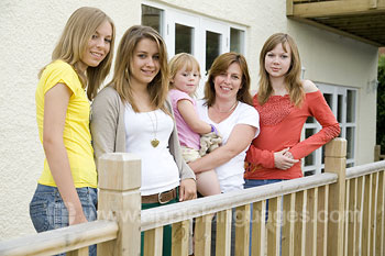 Students with Host Family