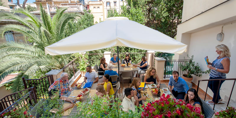 School terrace