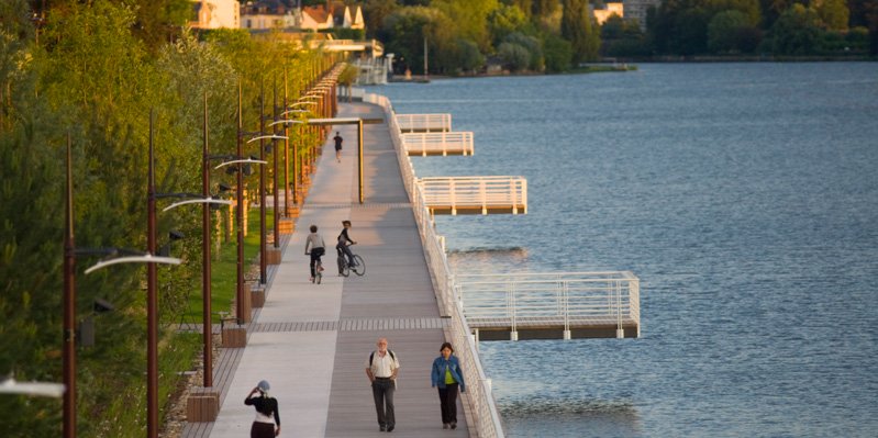 Boardwalk in Vichy, France