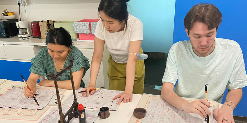 Learning Chinese calligraphy