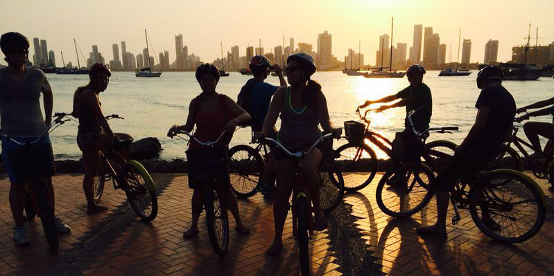 City bike tours at dusk