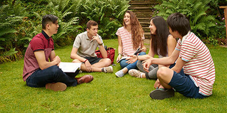 Relaxing in the garden