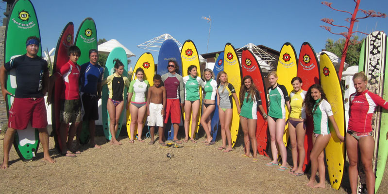 Spanish and surfing course 