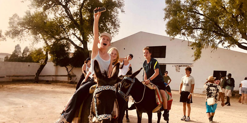 Spanish and horse-riding