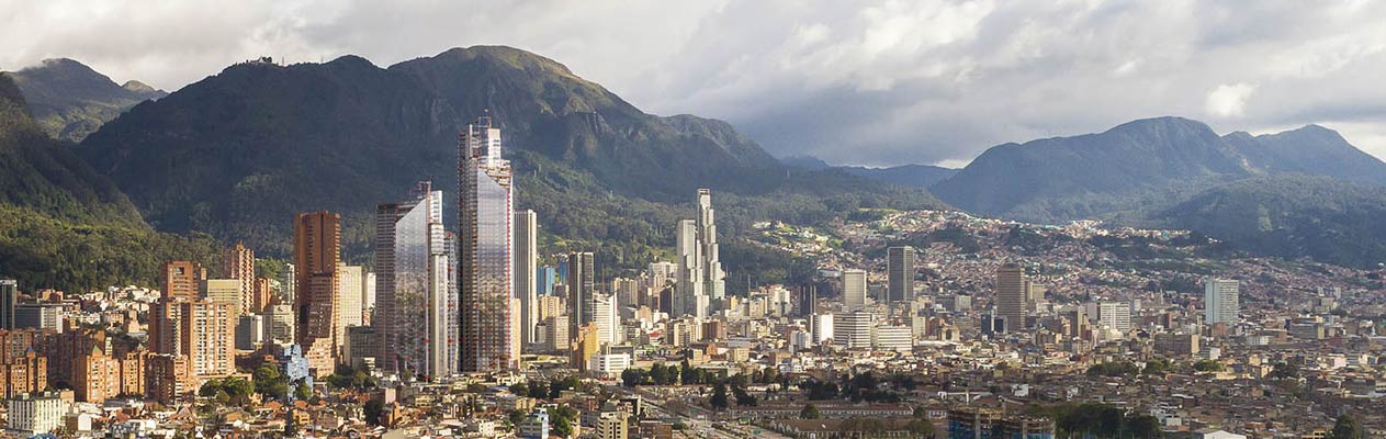 new skyline of Bogotá, Colombia