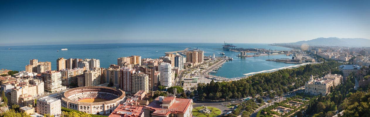 The city of Malaga, Andalucia, Spain