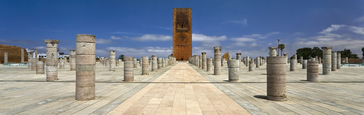 Hassan Tower minaret in Rabat, Morocco