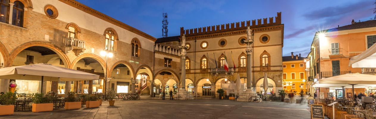 Ravenna Piazza del Popolo, city centre, Italy