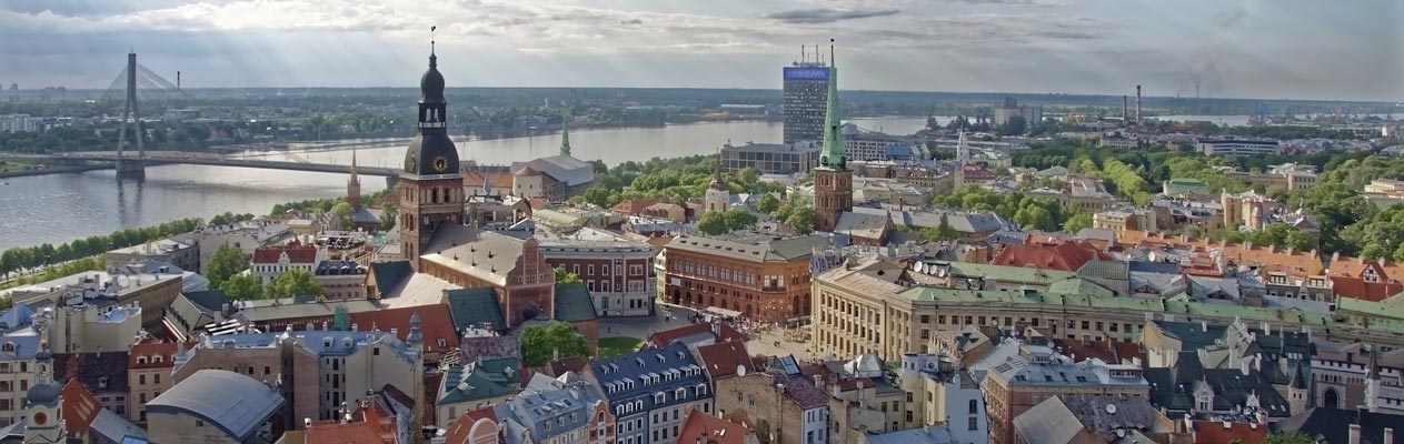 View over the city of Riga, Latvia
