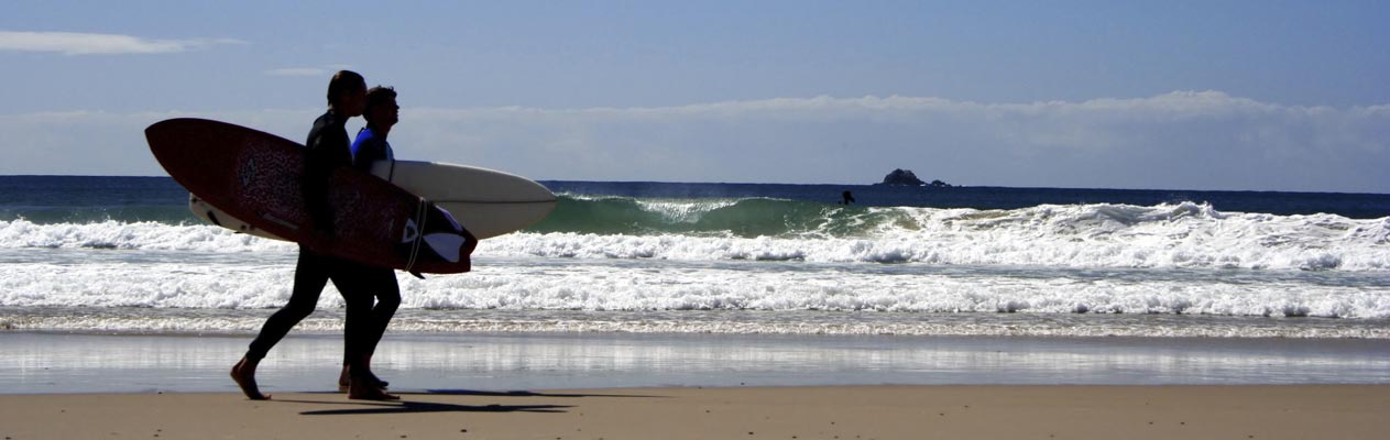 Surfing in Biarritz, France