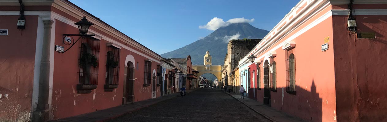 Antigua city centre in Guatemala