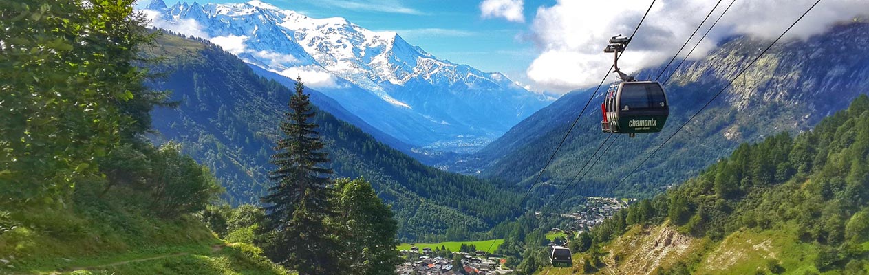 Cable car from Chamonix, France