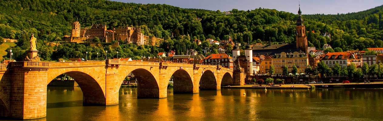 Heidelberg castle and Old Bridge, Germany