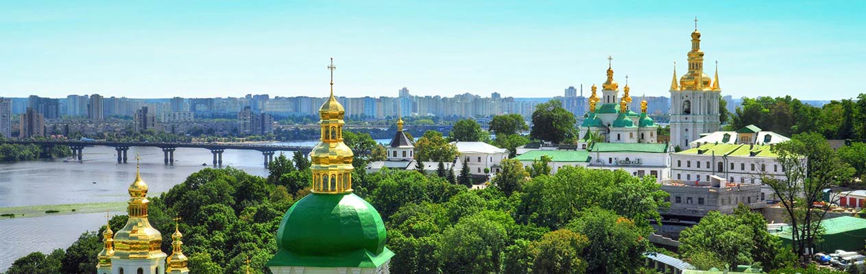 City of Kiev and churches in Ukraine