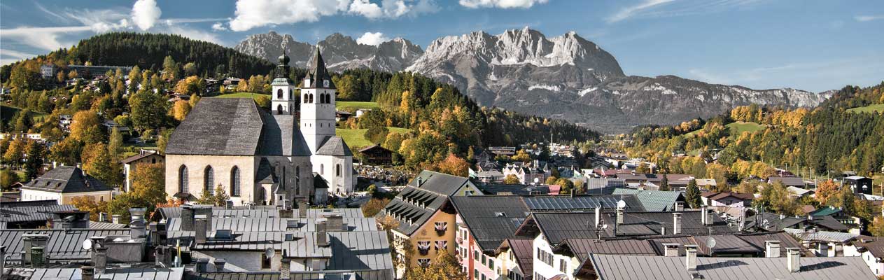 Kizbuhel, Austria in the summer