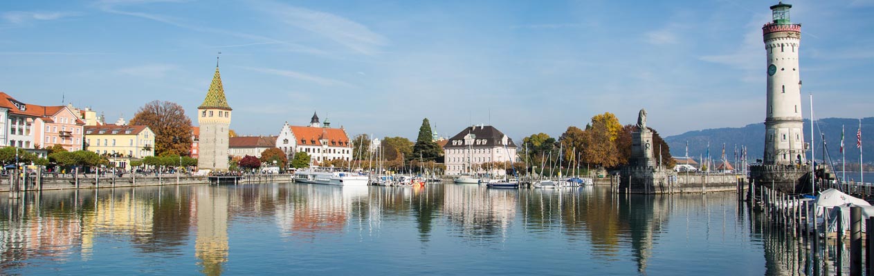 Lindau bay and lighthouse, Lake Constance